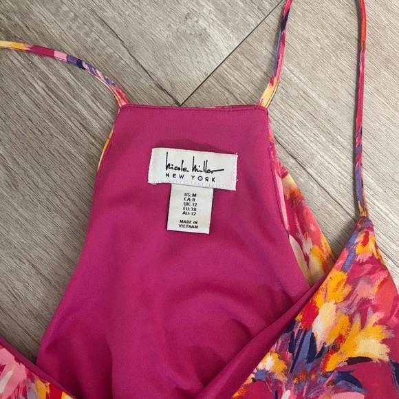 Nicole Miller Pink and Yellow Floral Dress - Picture 4 of 4